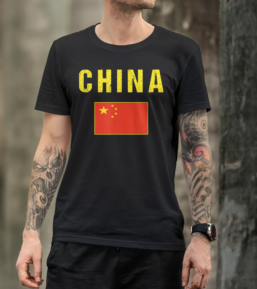China Chinese Flag For Men Women Youth Kids T-Shirt