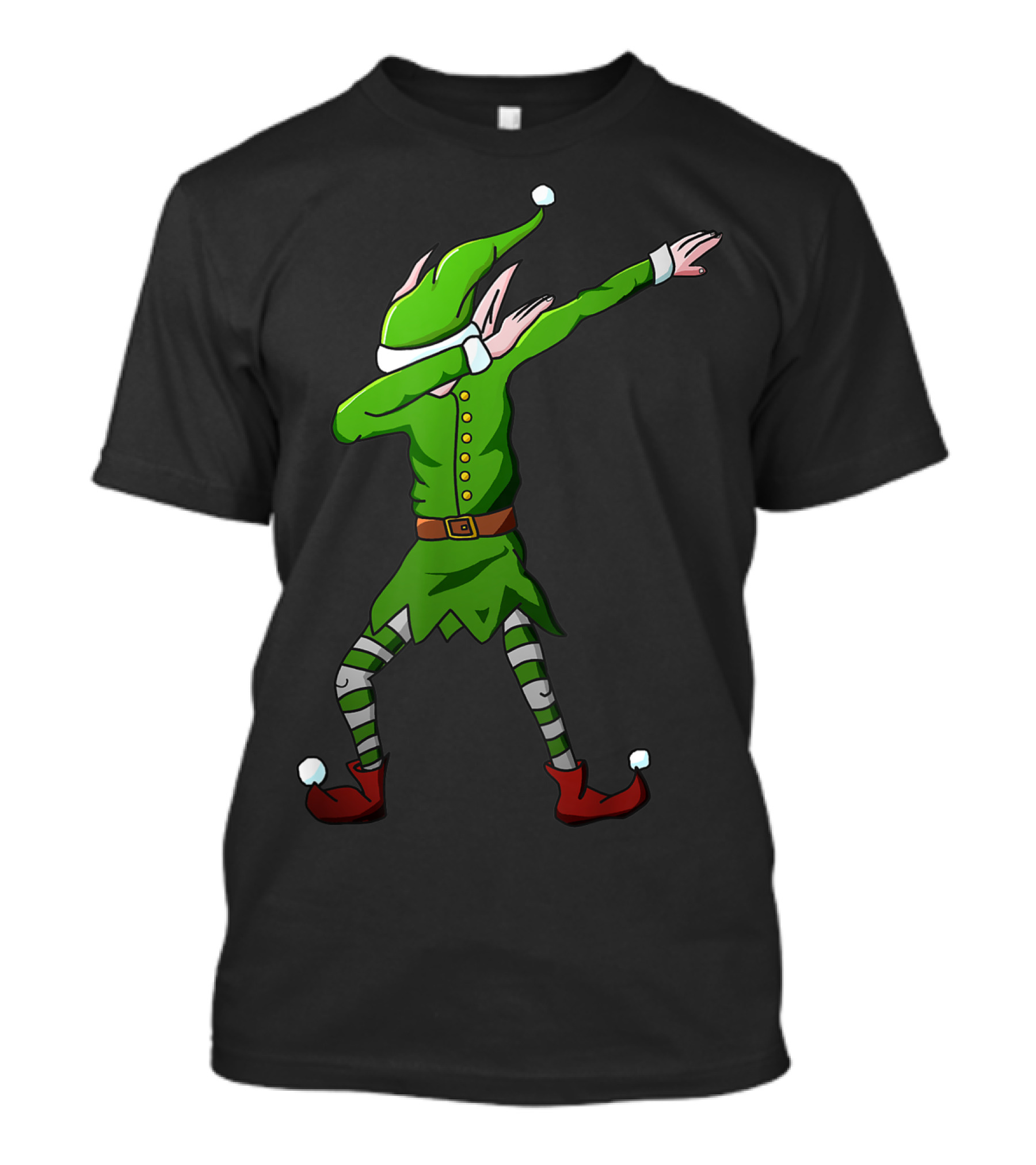 Christmas Dabbing Elf Squad Festive Dance Moves T-Shirt