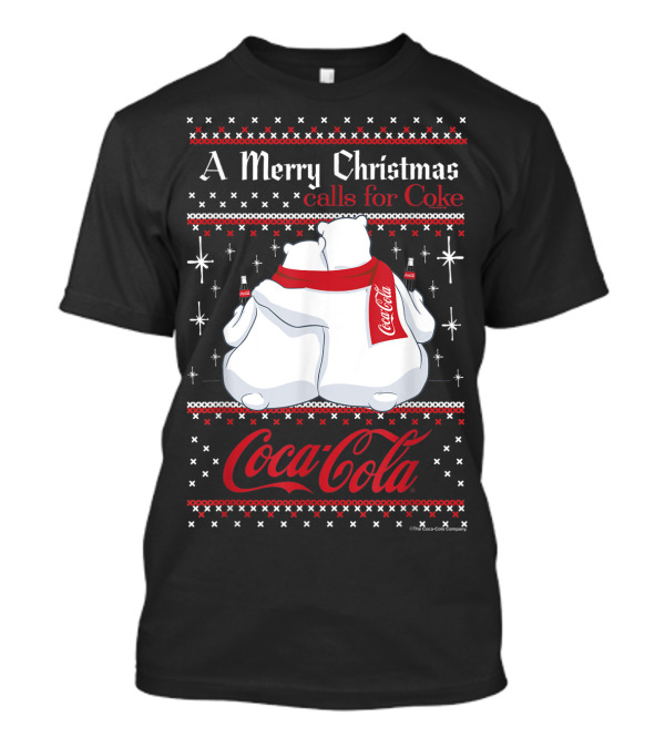 Coca-Cola Polar Bears A Merry Christmas Calls For Coke T-Shirt