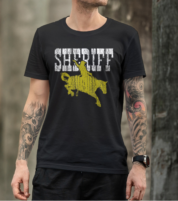 Sheriff Cowboy Rodeo Horse T-Shirt
