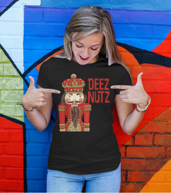DEEZ NUTZ Nutcracker Red Holiday T-Shirt
