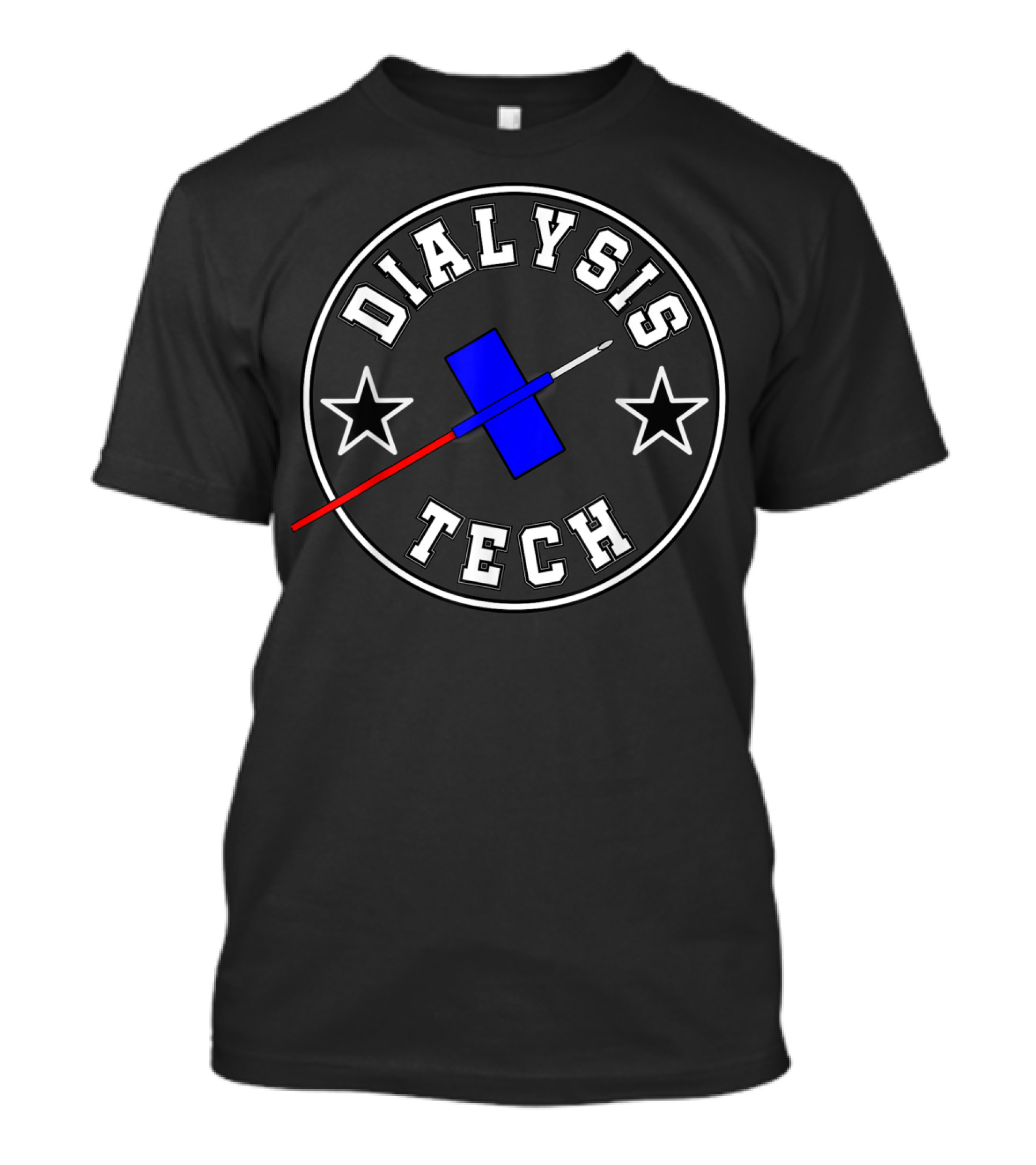 DIALYSIS TECH Stars And Medical Needle T-Shirt