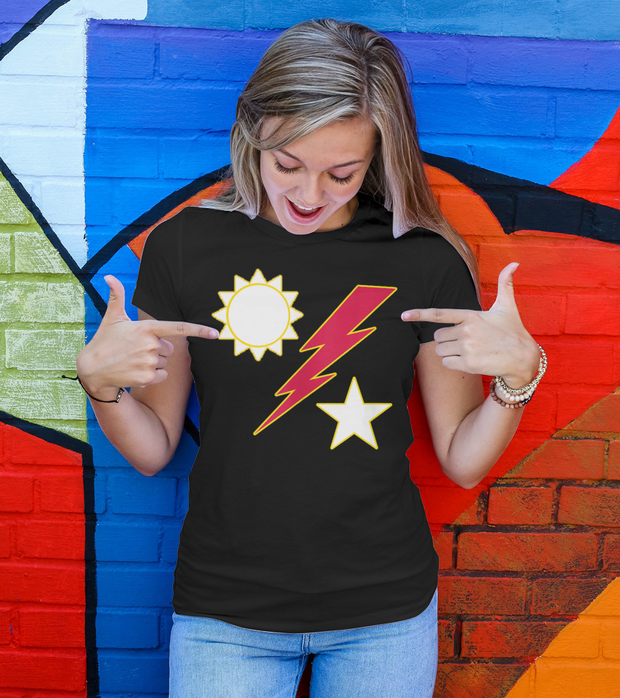 Army Ranger 75th Ranger Regiment Sun Lightning Bolt Star Crest T-Shirt