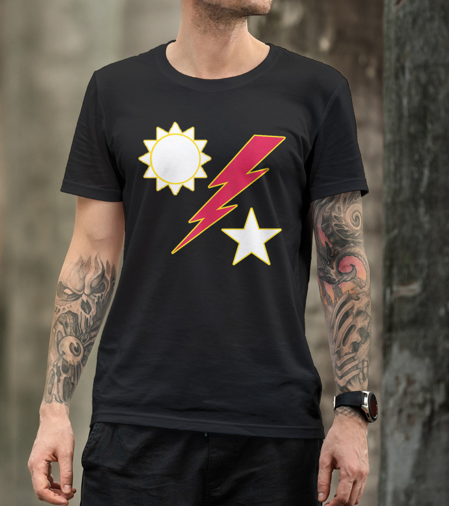 Army Ranger 75th Ranger Regiment Sun Lightning Bolt Star Crest T-Shirt