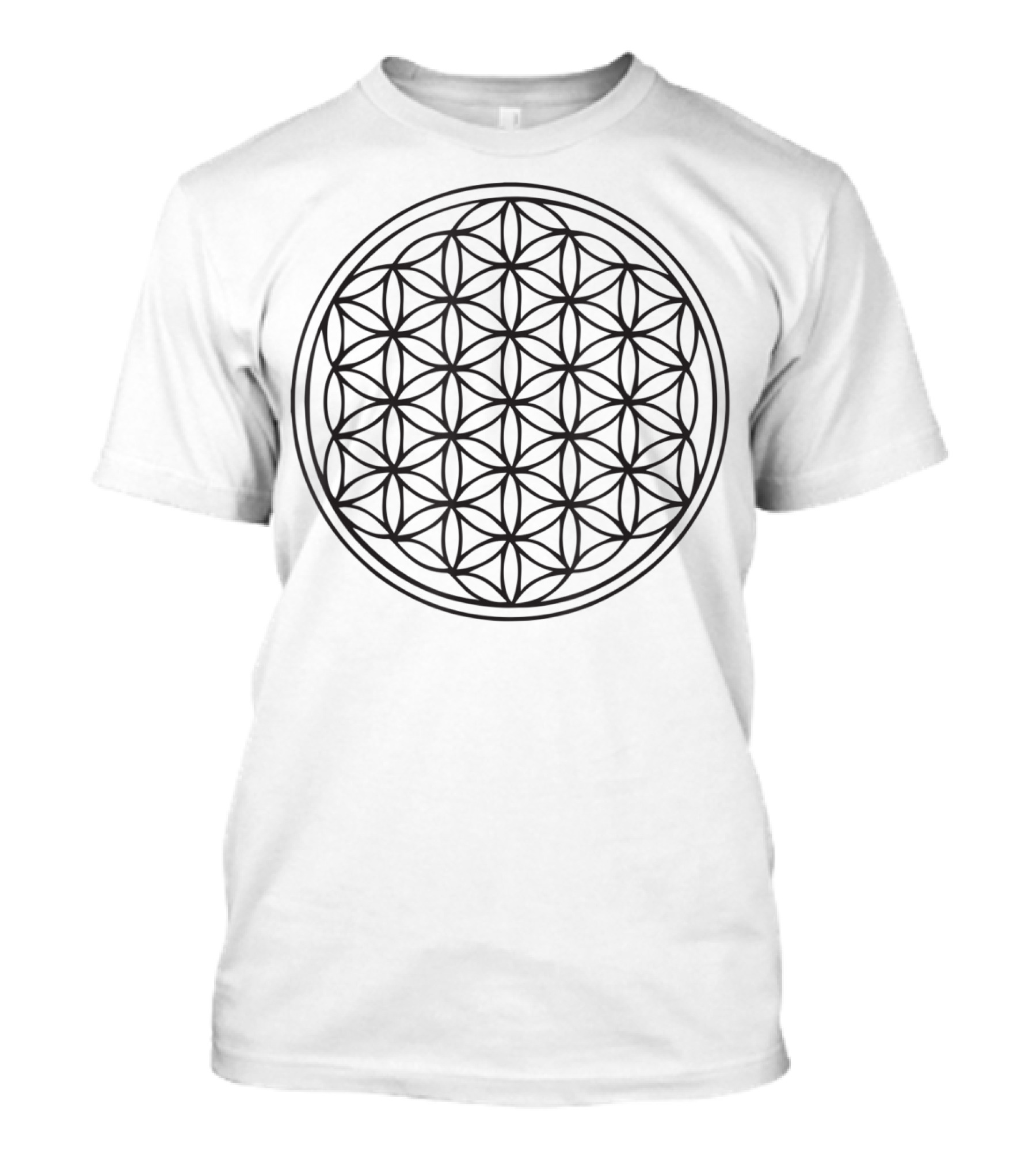 Classic Flower Of Life Sacred Geometry Yoga T-Shirt