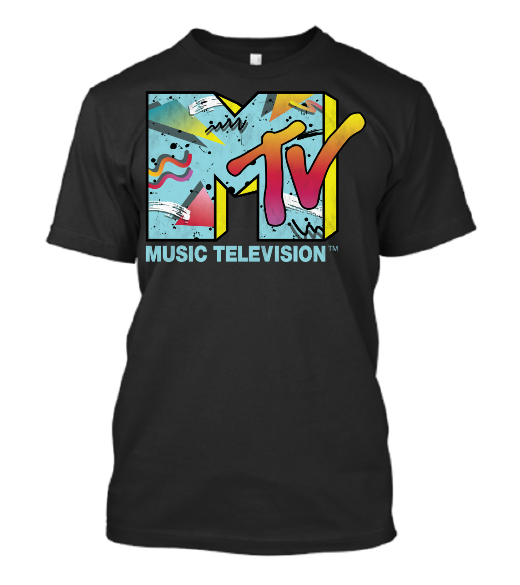 MTV 80s Music Television Retro Print Longsleeve T-Shirt