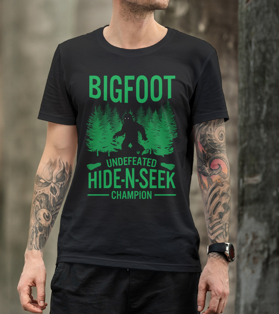 Bigfoot Undefeated Hide-N-Seek Champion T-Shirt