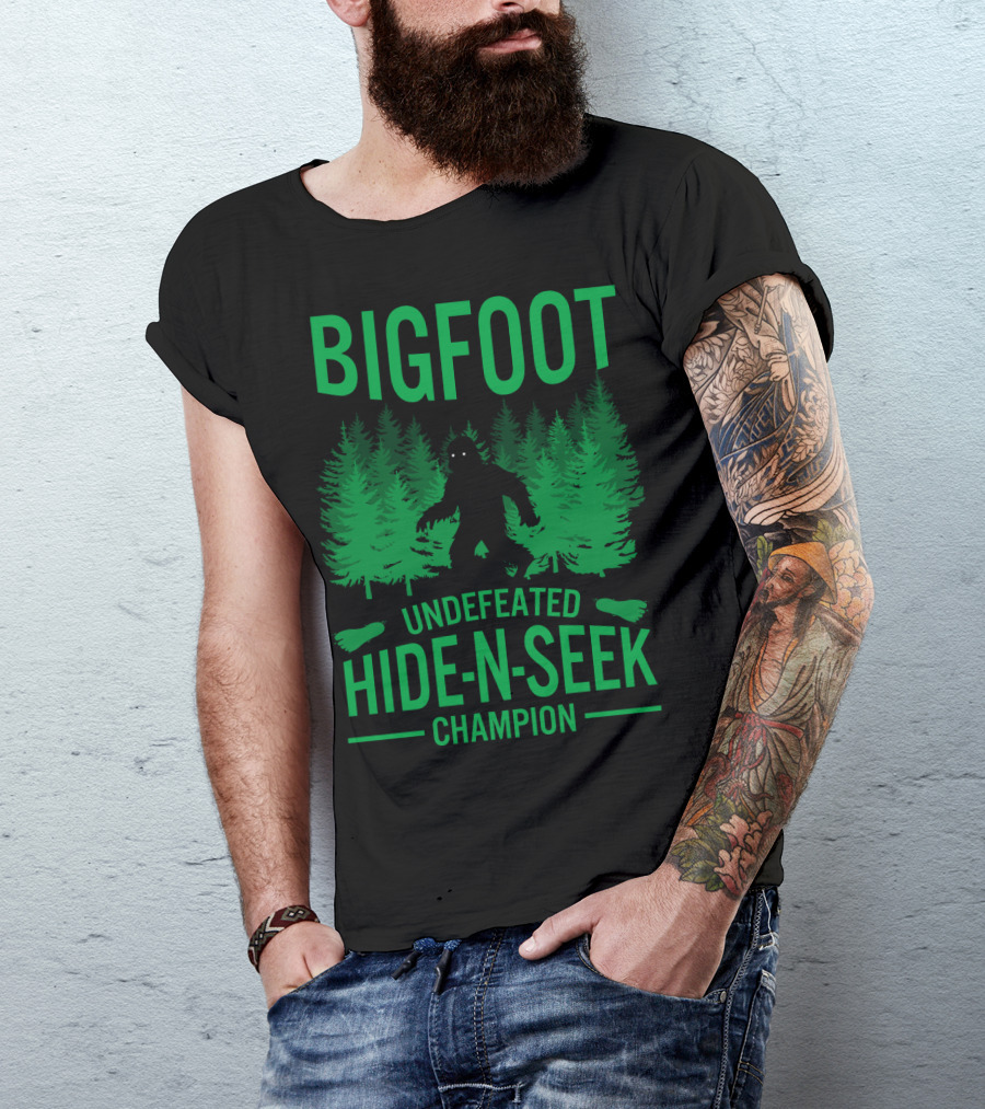 Bigfoot Undefeated Hide-N-Seek Champion T-Shirt