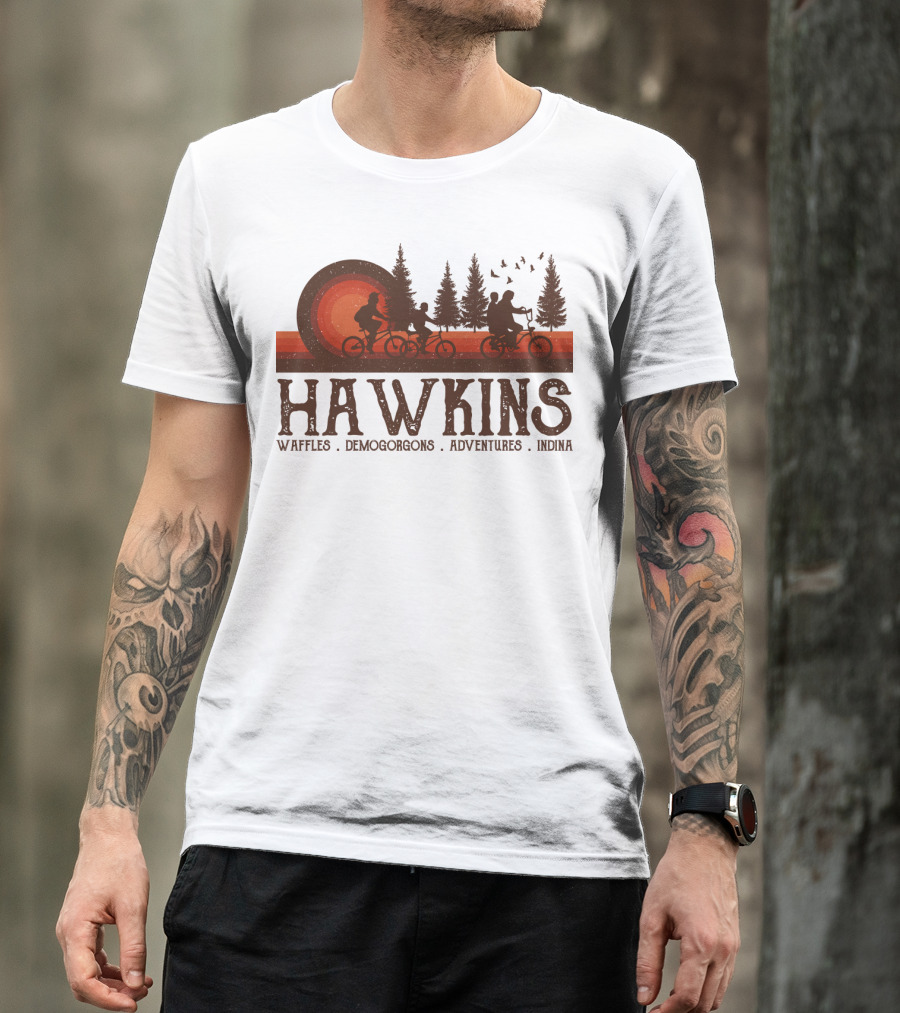 Hawkins Waffles Demogorgons Adventures Indina T-Shirt