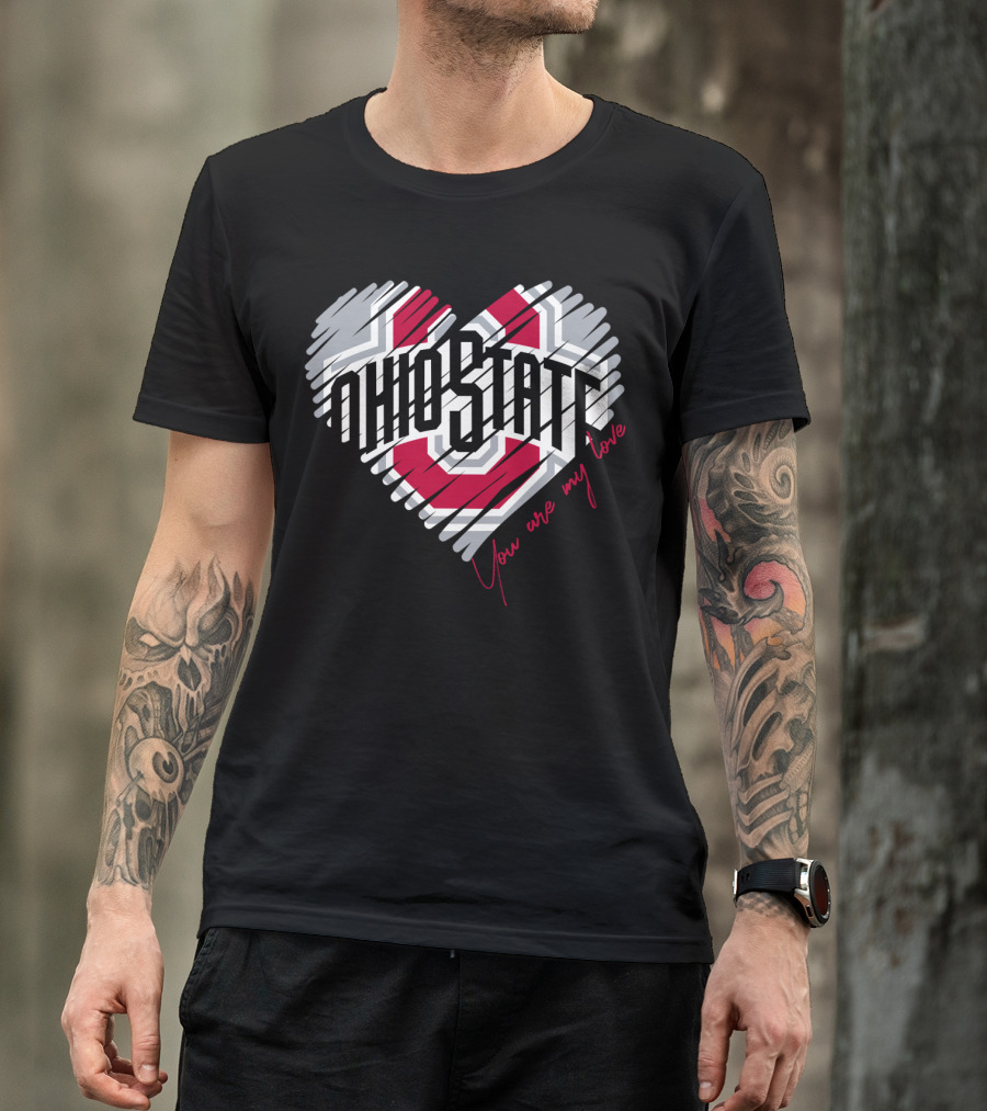Ohio State Buckeyes You Are My Love Heart T-Shirt