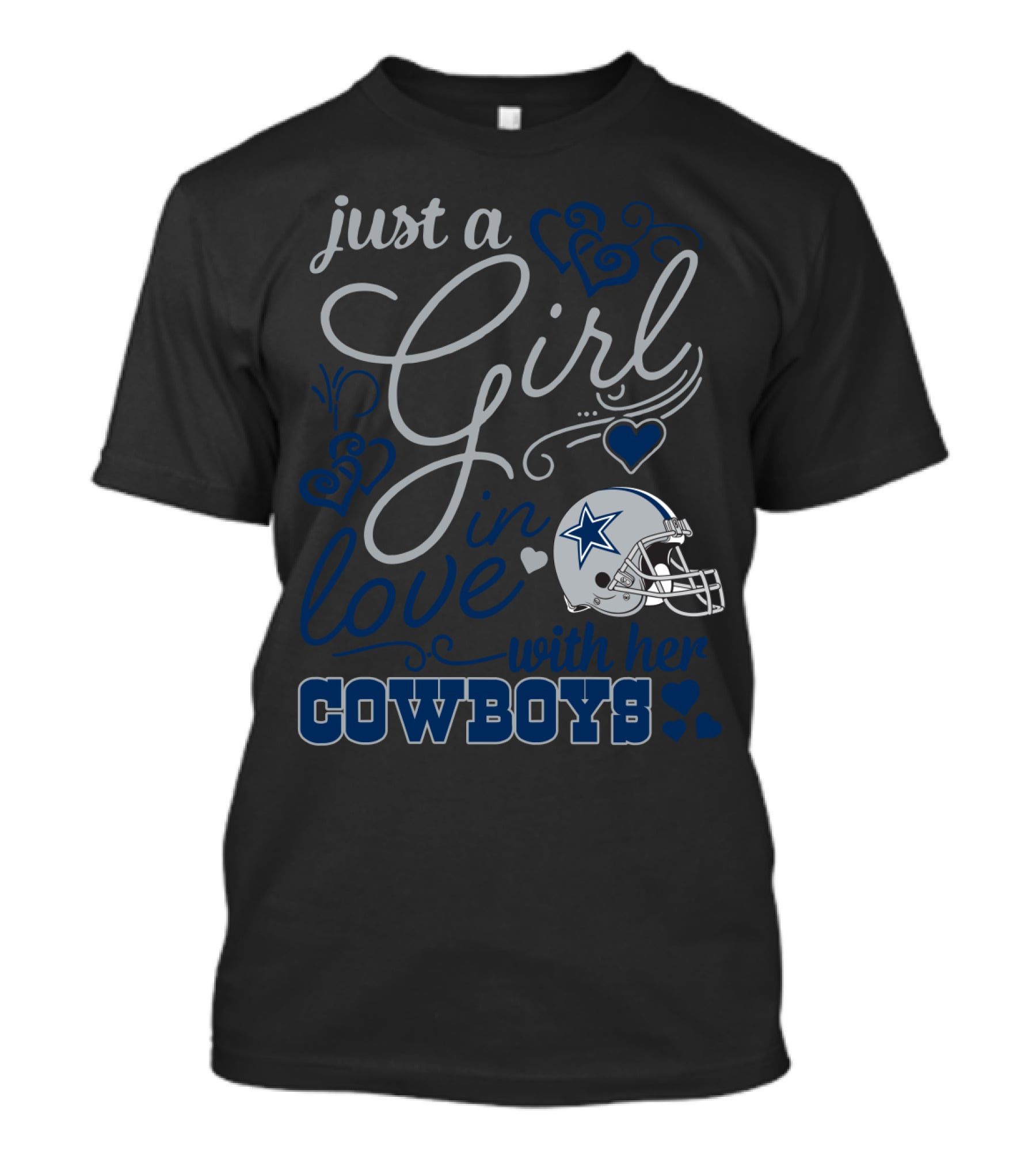 Just A Girl In Love With Her Dallas Cowboys T-Shirt