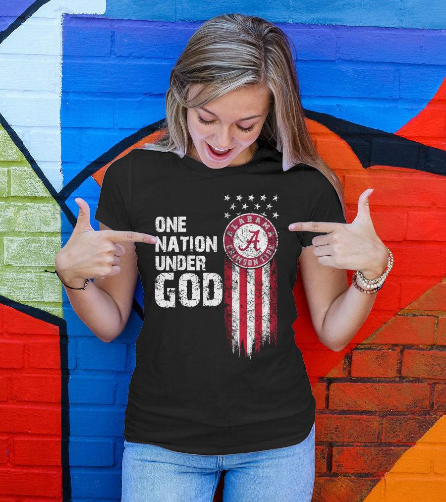 Alabama Crimson Tide One Nation Under God T-Shirt