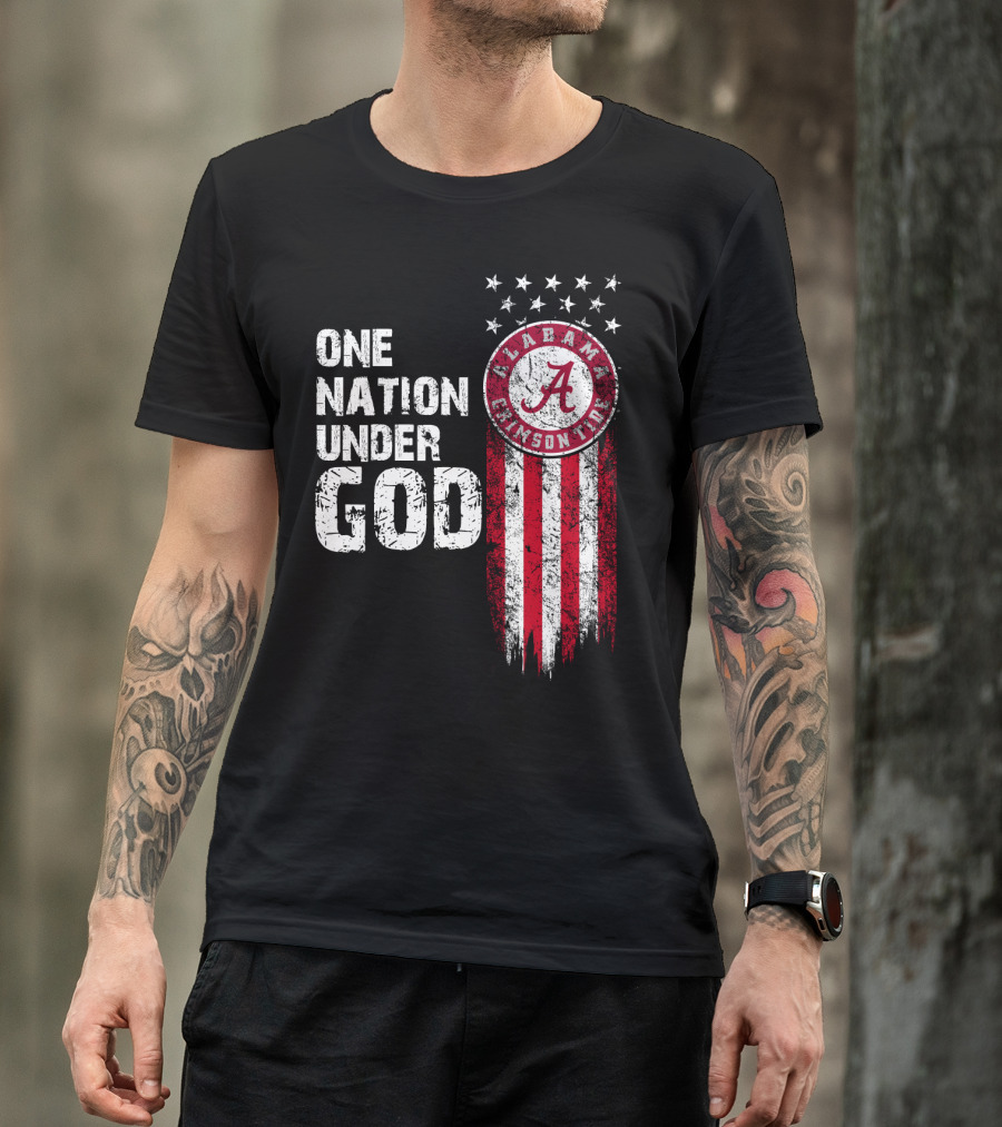 Alabama Crimson Tide One Nation Under God T-Shirt