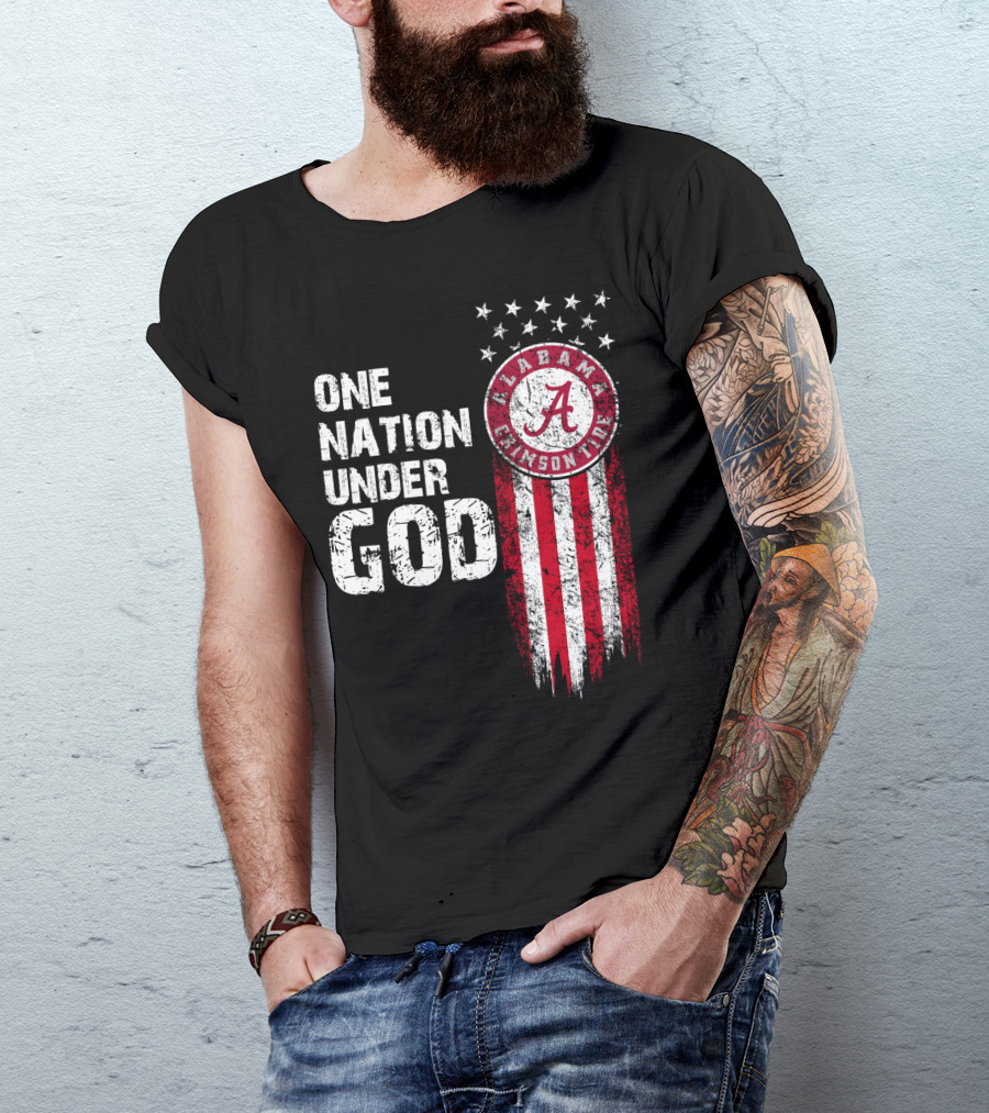 Alabama Crimson Tide One Nation Under God T-Shirt