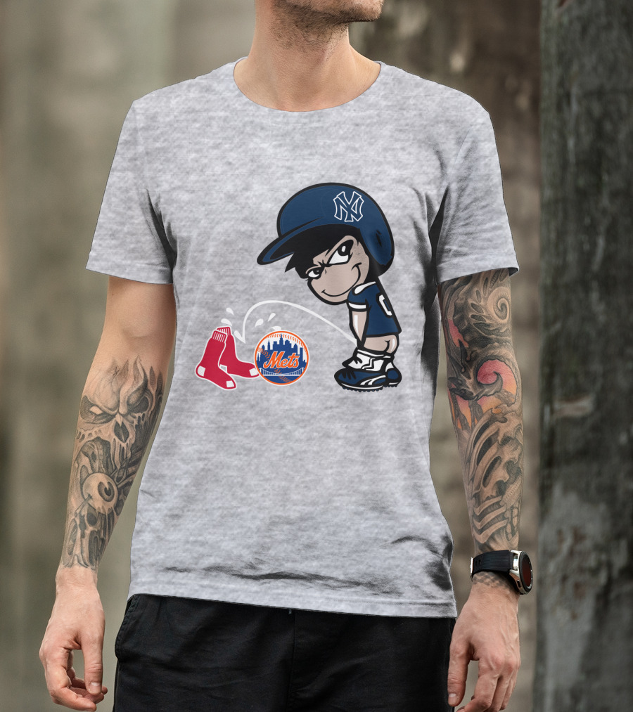 New York Yankees Vs Red Sox Mets Rivalry T-Shirt