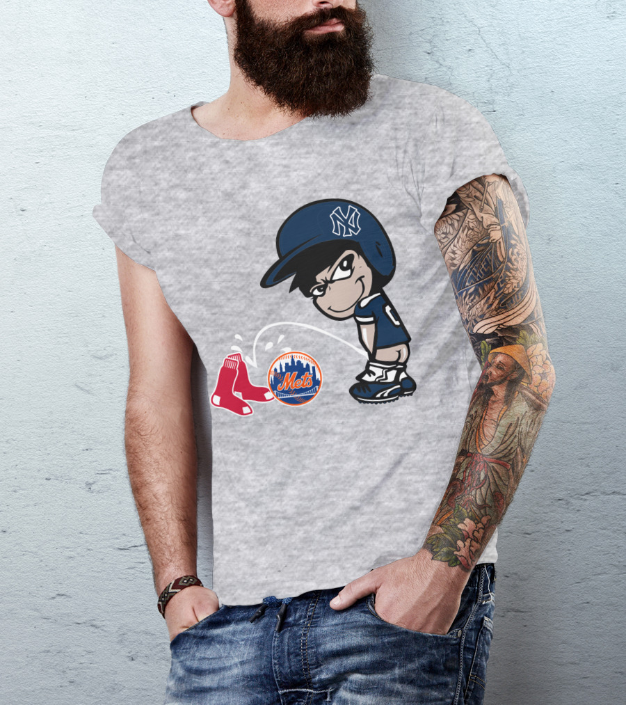 New York Yankees Vs Red Sox Mets Rivalry T-Shirt