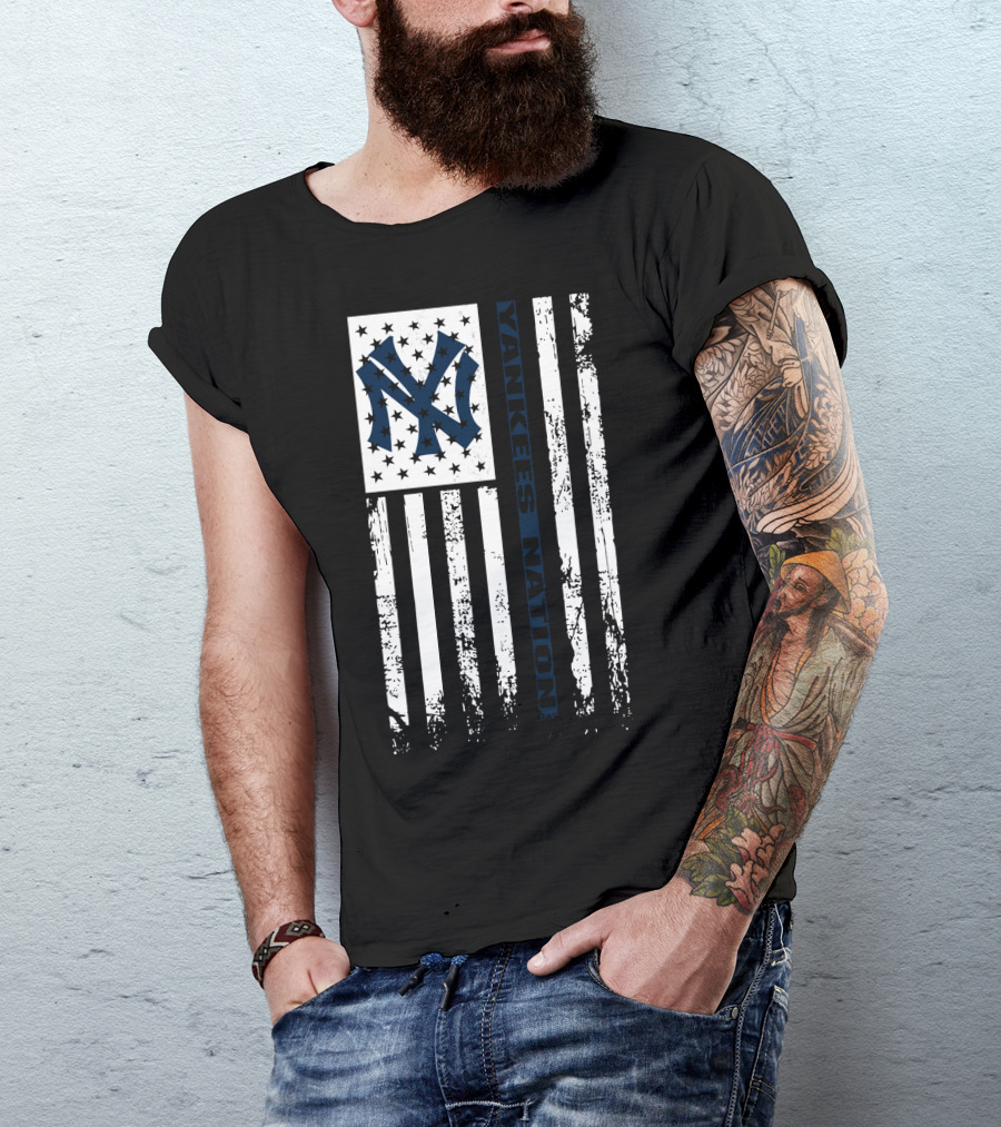 Yankees Nation New York Yankees Flag T-Shirt