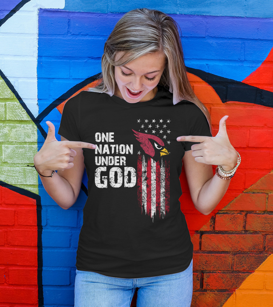 One Nation Under God Cardinals Fans T-Shirt