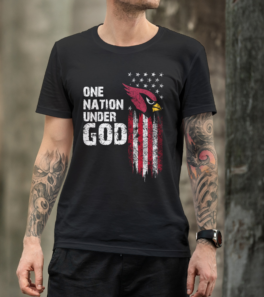 One Nation Under God Cardinals Fans T-Shirt