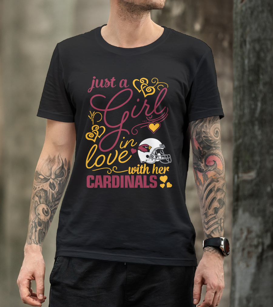 Just A Girl In Love With Her Cardinals T-Shirt