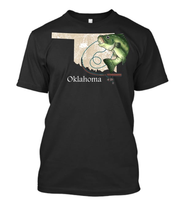 Oklahoma Fishing Fisherman Funny Fish Gear T-Shirt