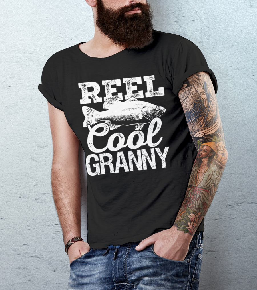 Reel Cool Granny Fishing Outdoor Angler Catch T-Shirt