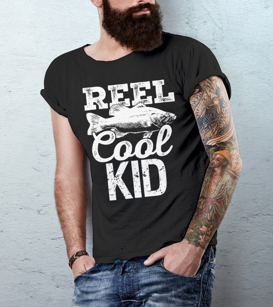 Reel Cool Kid Fishing Outdoor Angler T-Shirt