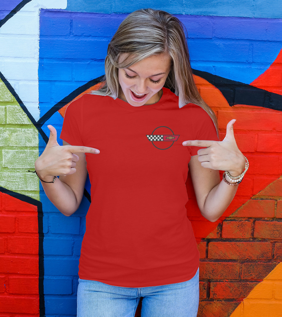 Chevrolet Corvette C4 Racing Emblem T-Shirt