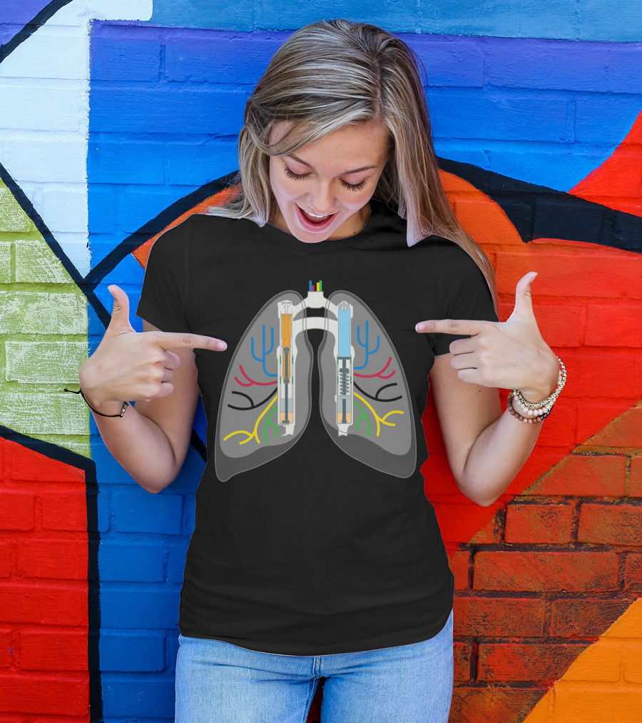 Air Chamber Lungs Schematic T-Shirt