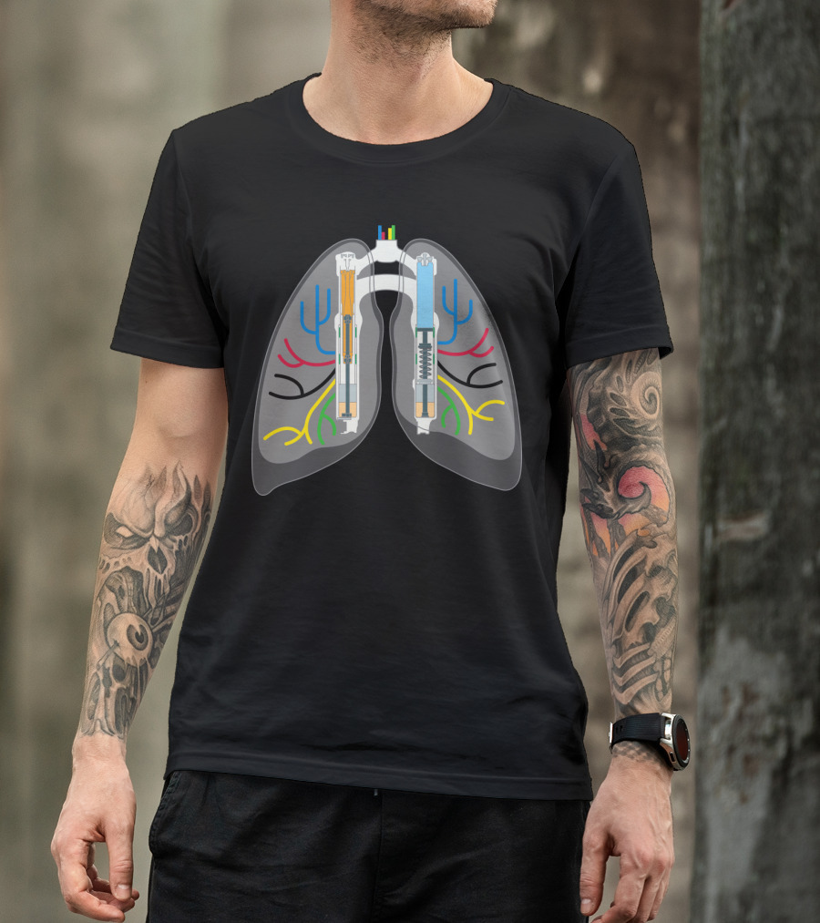 Air Chamber Lungs Schematic T-Shirt