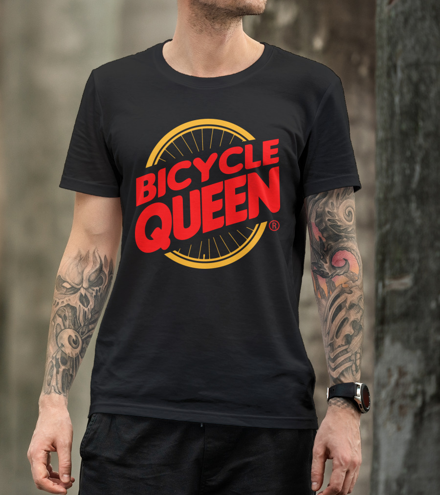 Bicycle Queen Bicycle Wheel T-Shirt
