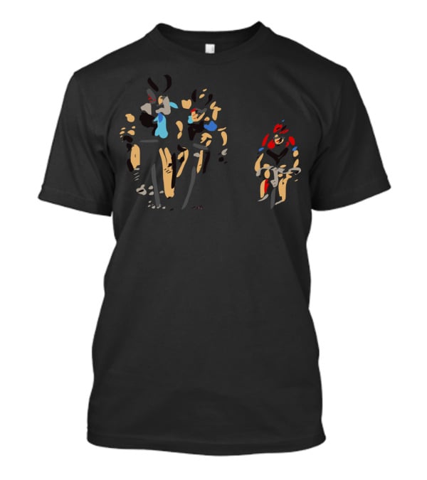 Bicycle Race Cyclists Abstract T-Shirt