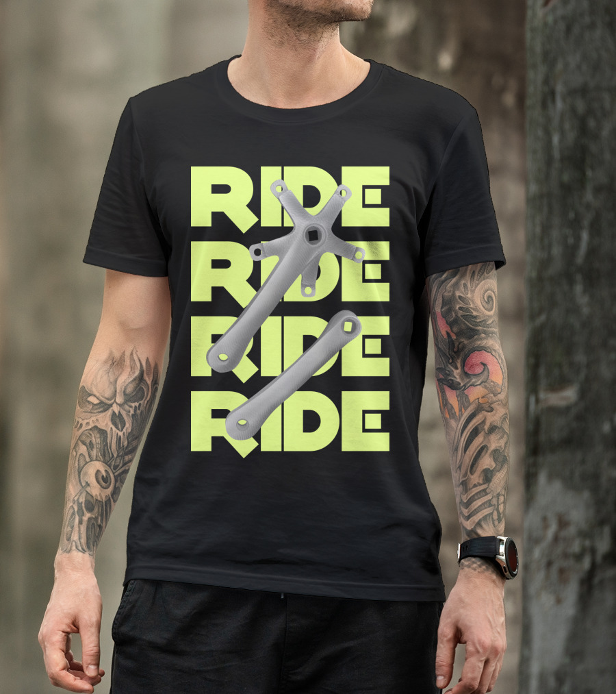 RIDE RIDE RIDE Bike Crankset T-Shirt