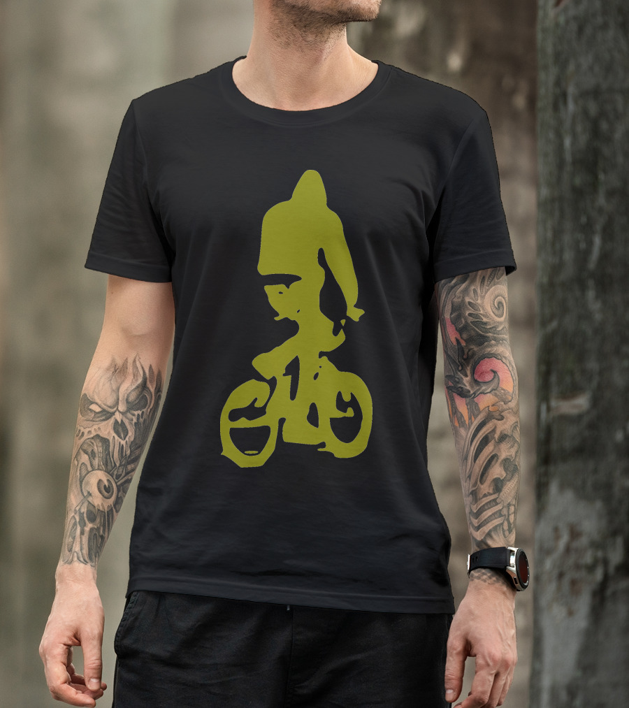 BMX Rider Silhouette In T-Shirt