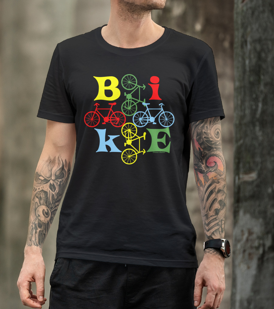 Bike Four Colorful Styles T-Shirt
