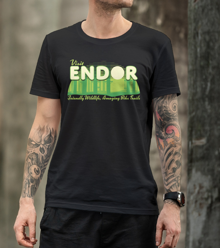 Visit Endor Friendly Wildlife Amazing Bike Trails T-Shirt