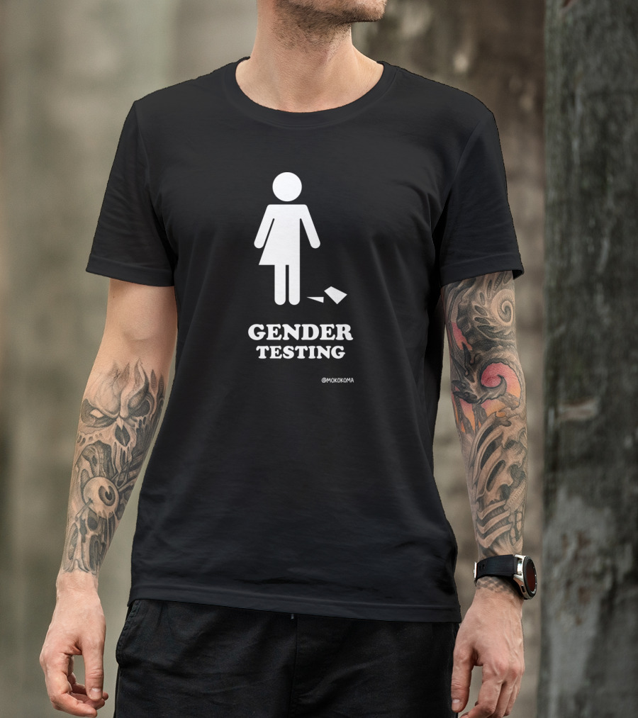 Gender Testing White Mokokoma T-Shirt