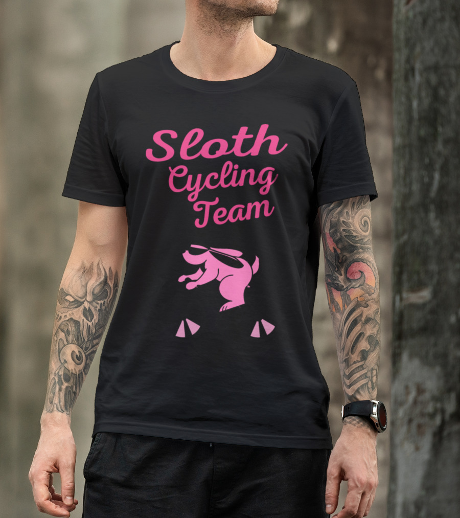 Sloth Cycling Team Hobbies Wheel Cycling Bike Mountains T-Shirt