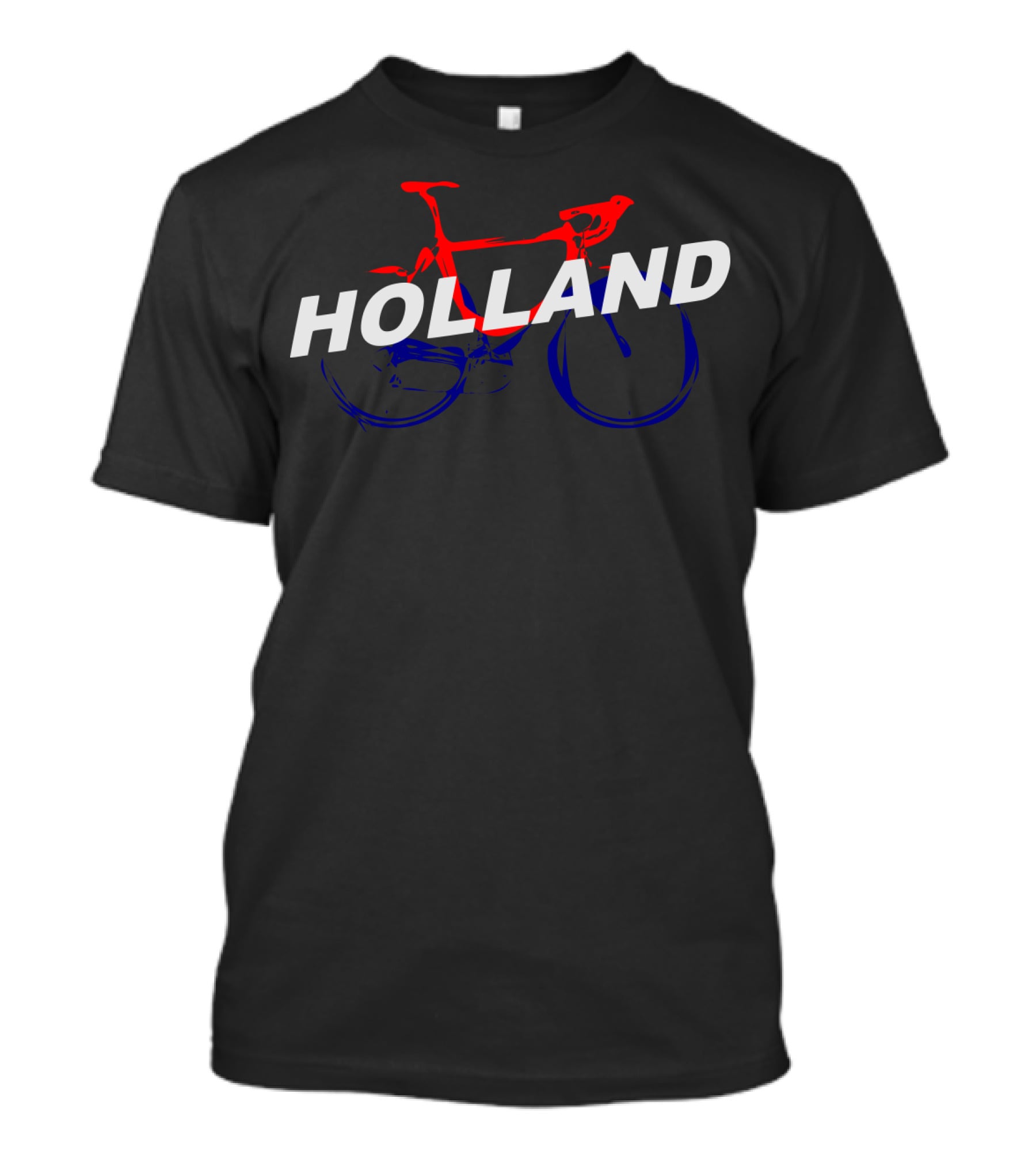 Holland Red Blue Bike T-Shirt