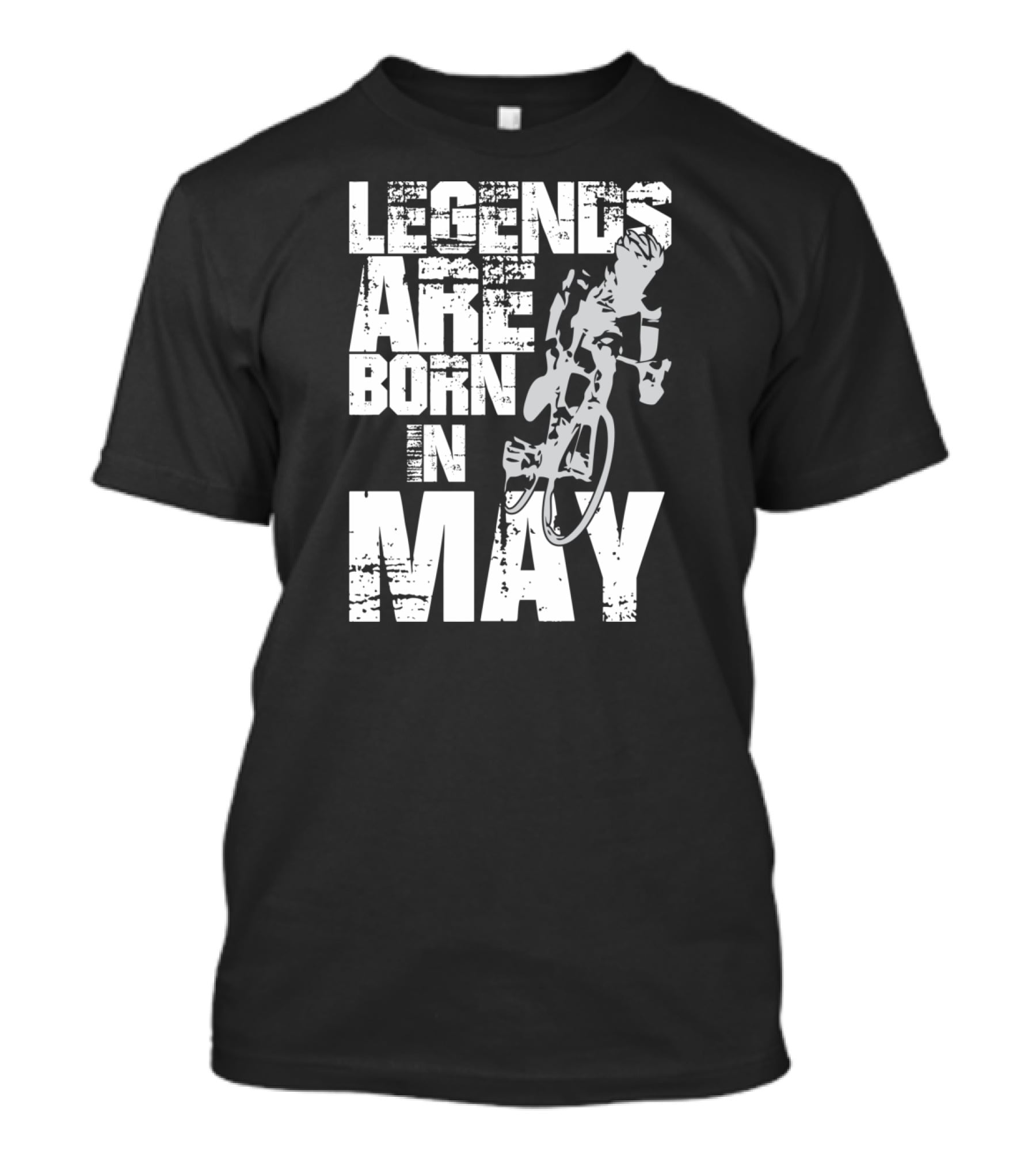 Legends Are Born In May Cycling Vintage Style Mountain Bike Enthusiasts T-Shirt