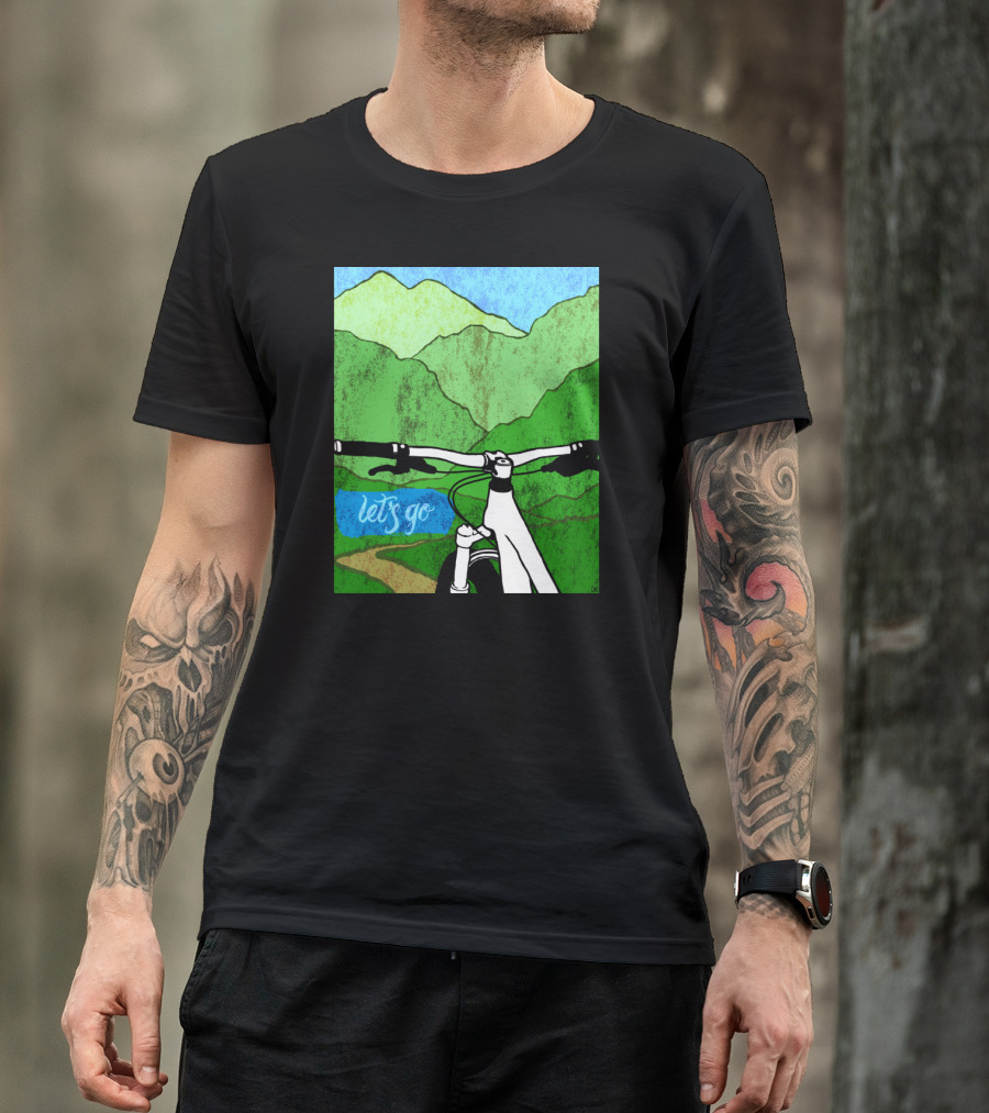 Lets Go Mountain Bike Adventure Trail T-Shirt