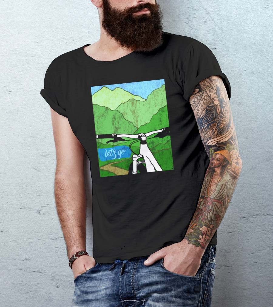 Lets Go Mountain Bike Adventure Trail T-Shirt