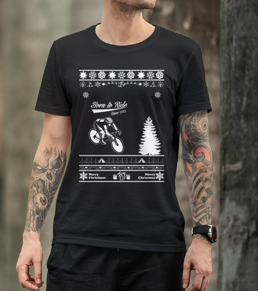 Born To Ride Merry Christmas Since 1953 T-Shirt