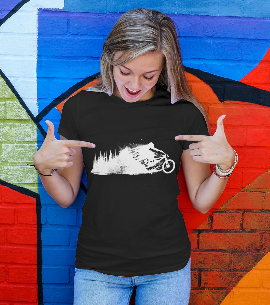 MTB Rider Forest Trail Adventure Sprint T-Shirt