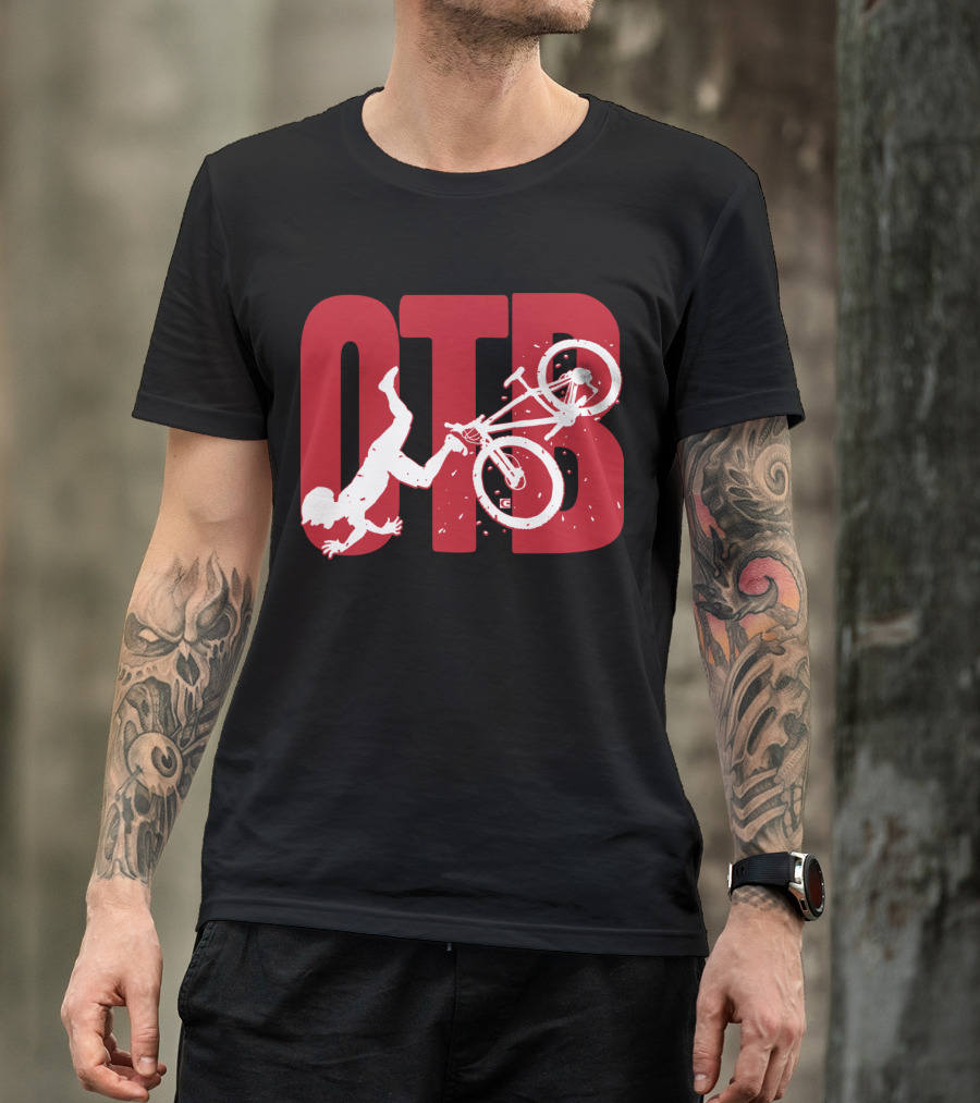 OTB Over The Bar Cyclist Flip Stunt T-Shirt