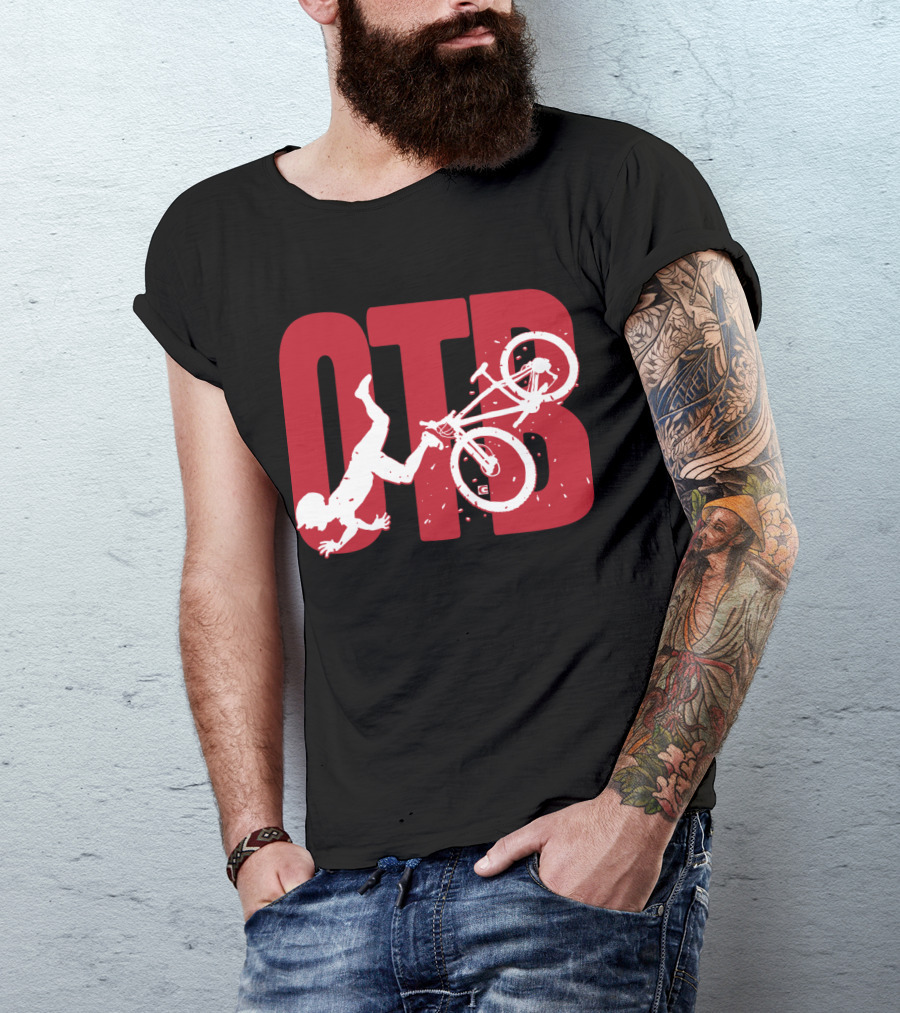 OTB Over The Bar Cyclist Flip Stunt T-Shirt