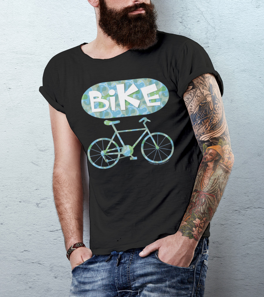 BiKE Oval Vintage Bicycle T-Shirt