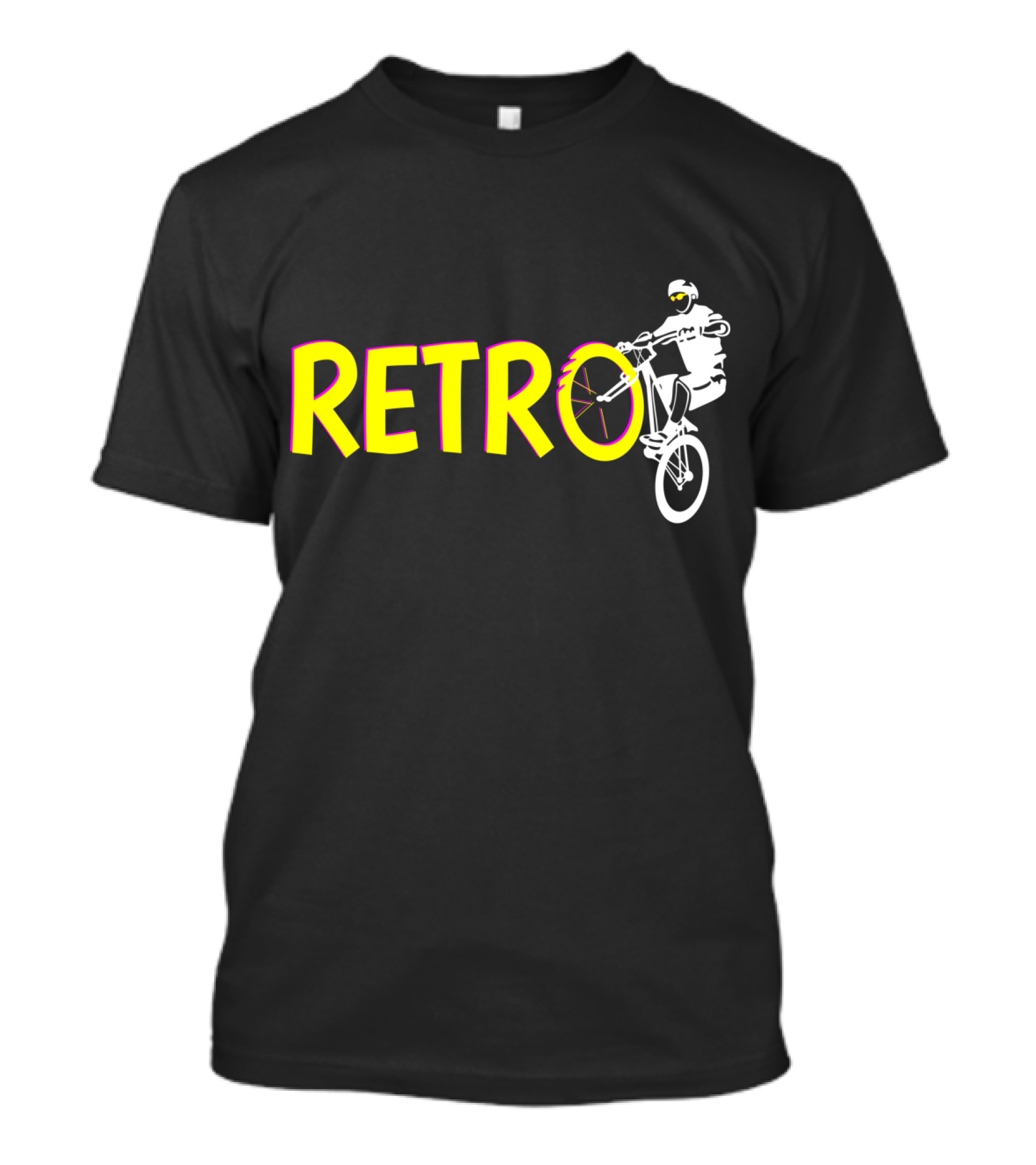 RETRO Bicycle Wheelie Rider T-Shirt