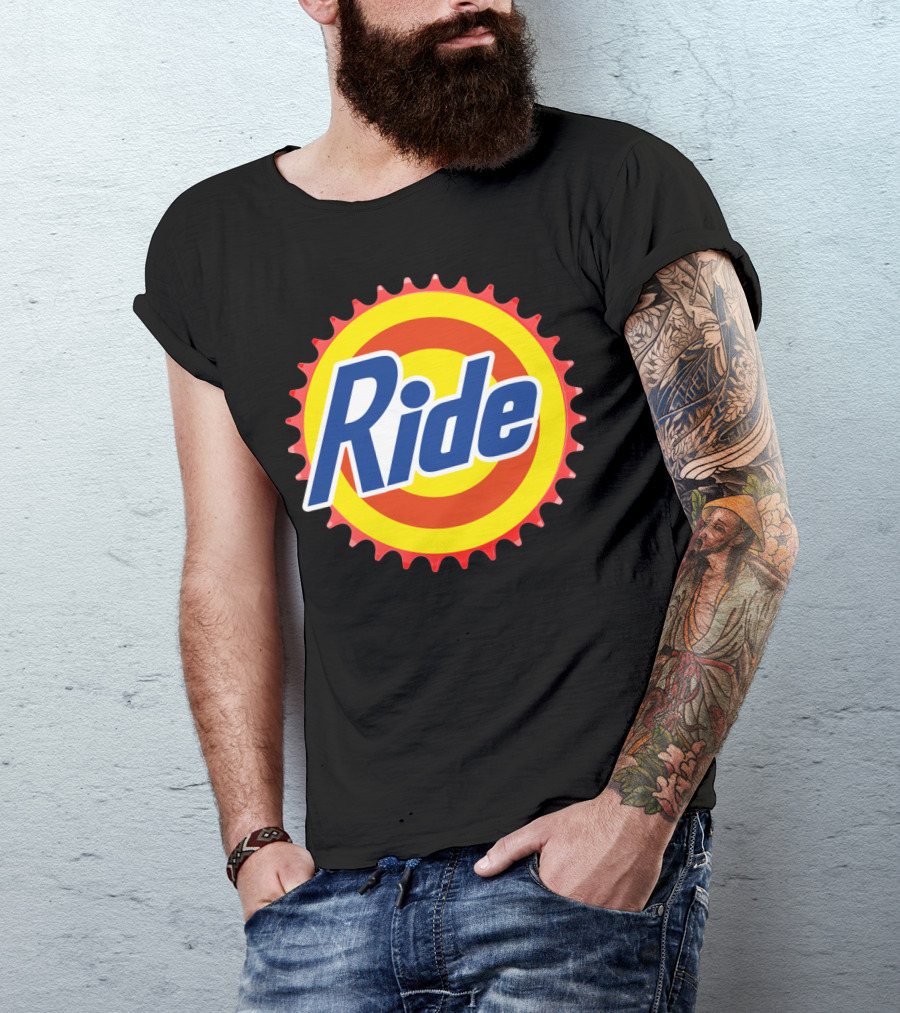 Ride Clean Cycling Gear Bottle Cap T-Shirt
