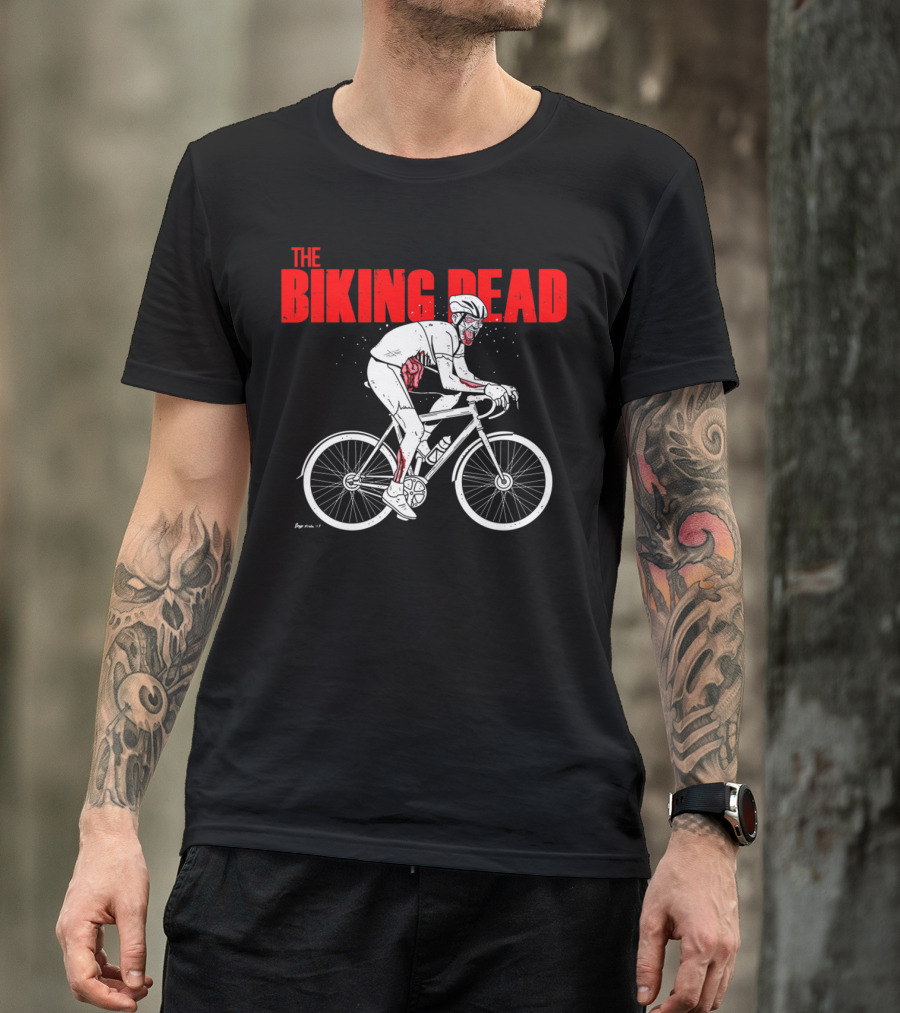 The Biking Dead Zombie Cyclist T-Shirt